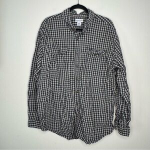 Carhartt Plaid Button Up Long Sleeve - size 2XL tall